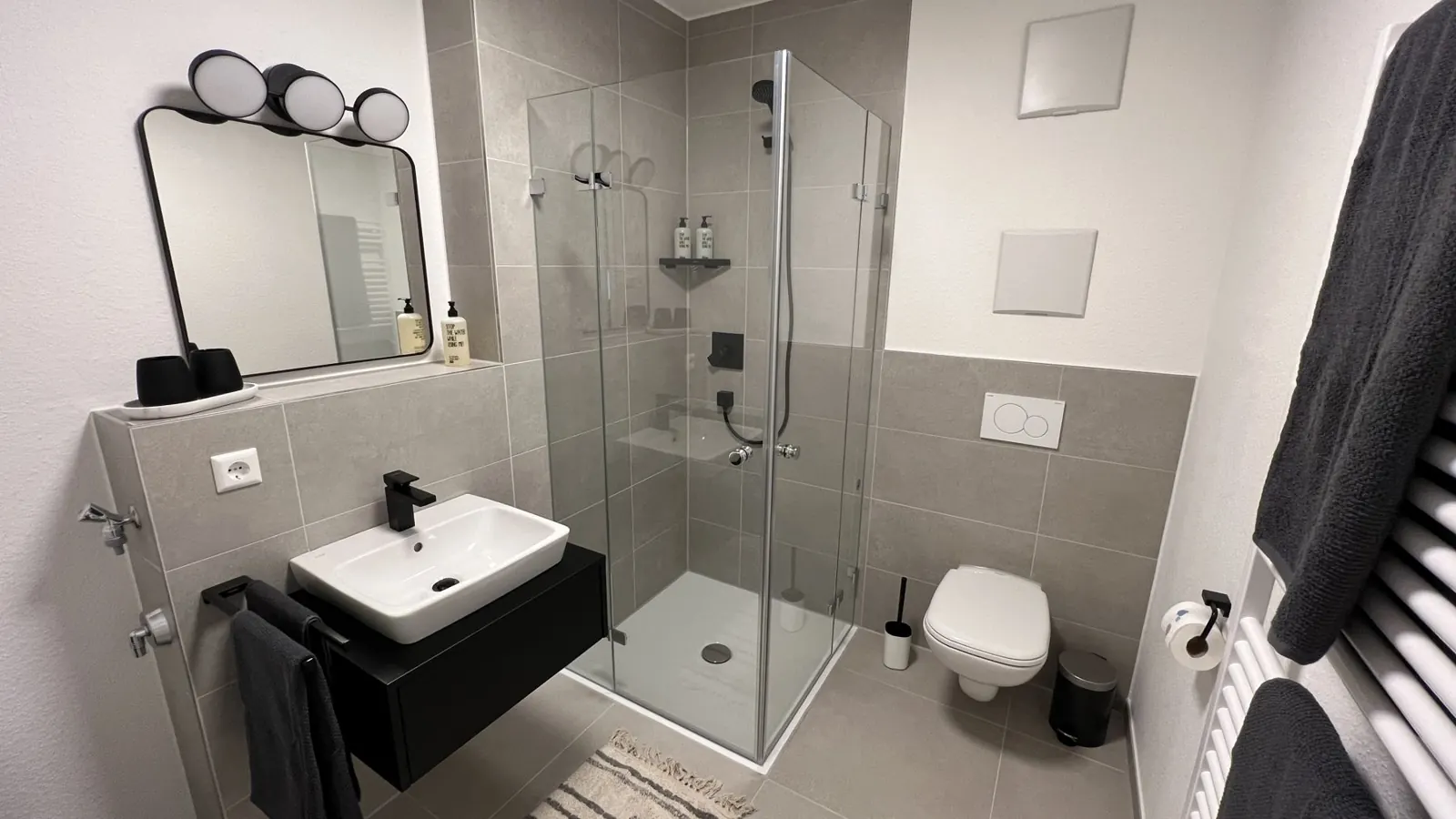 Bathroom with walk-in shower
