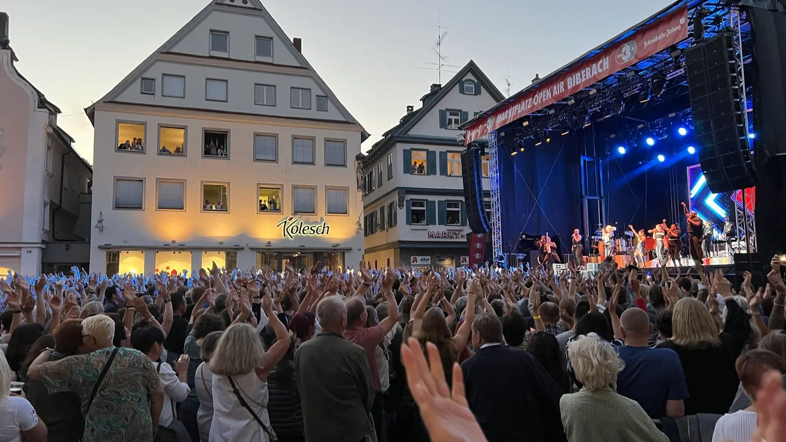 Concert on Biberach market square