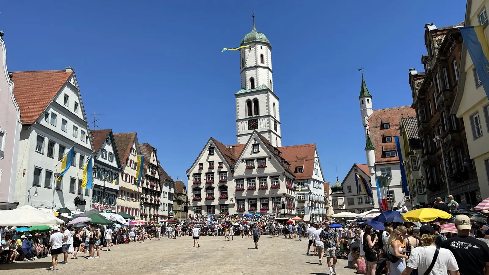 Schützenfest on Biberach market square