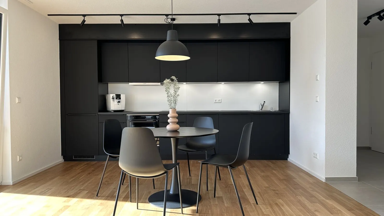 Kitchen with Nespresso machine